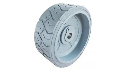 Non-Marking Scissor Lift Solid Tyre – Grey Compound view 1