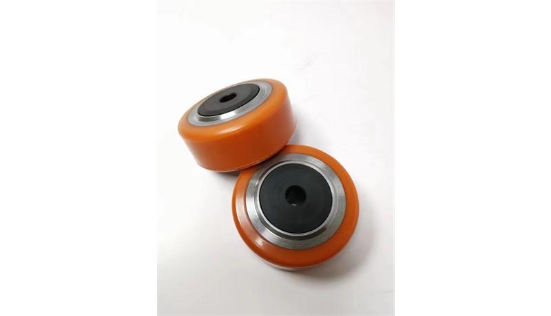 Polyurethane Drive Wheel – Orange PU with Steel Hub – JABIL