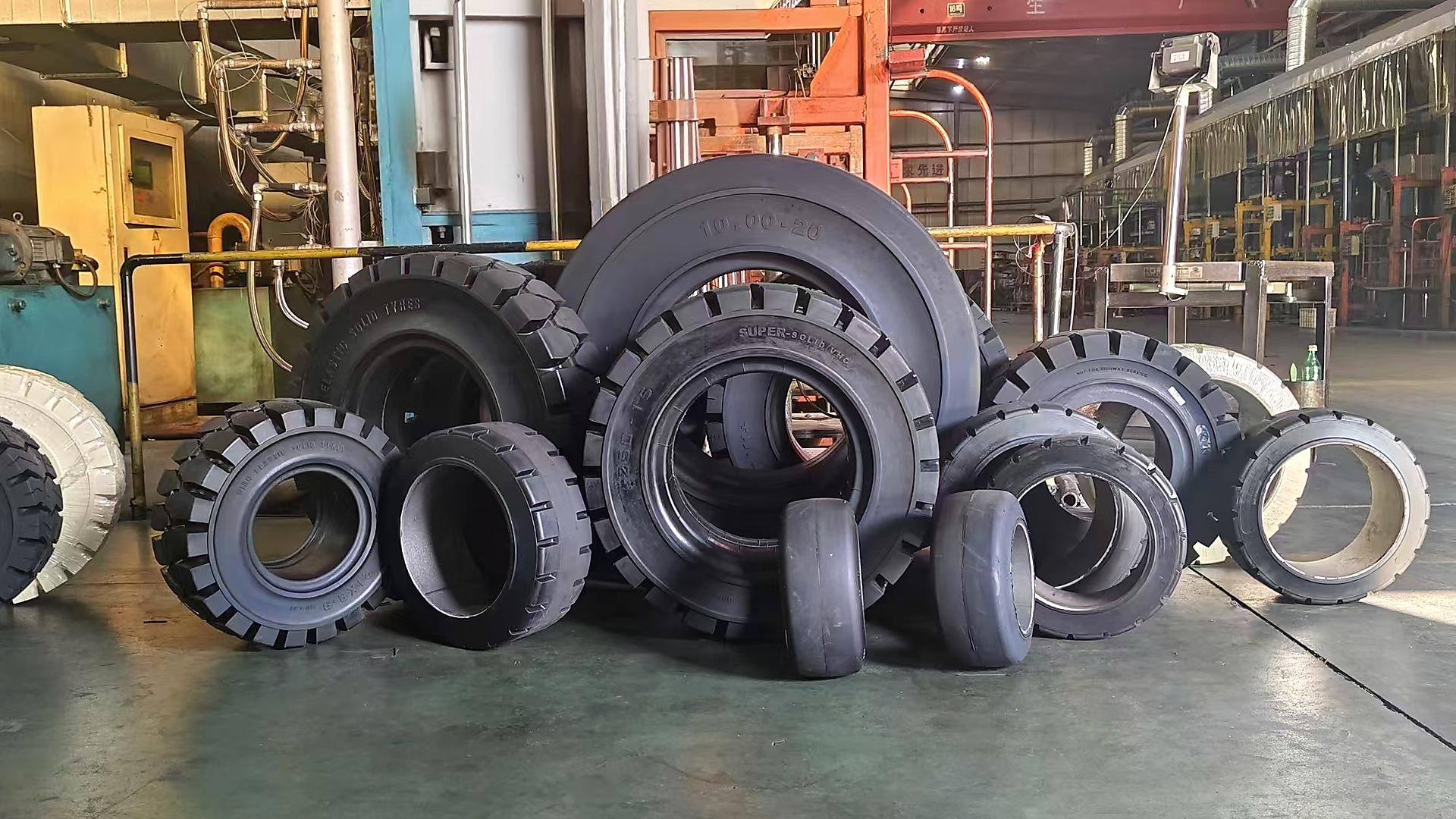 JABIL full range of industrial solid tyres – forklift, PU wheels, OTR and AWP tyres